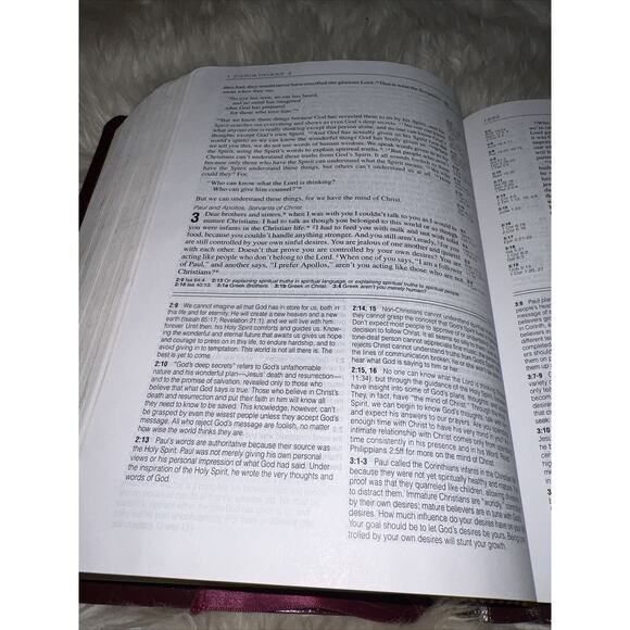 LIFE APPLICATION STUDY BIBLE NEW LIVING TRANSLATION NLT Leather Cover Tyndale - Picture 9 of 16